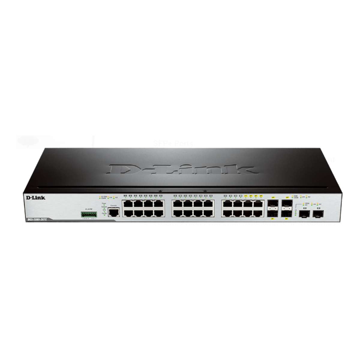 قیمت و خرید سوییچ شبکه مدیریتی 24 پورت + 2 پورت SFP دی لینک مدل DGS-3000-26TC | نت ران